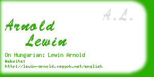 arnold lewin business card